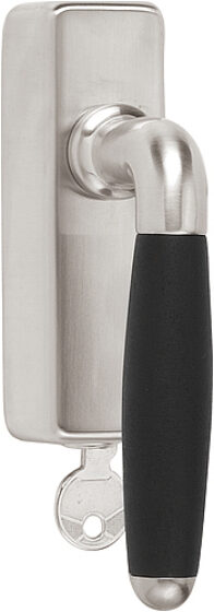 1932 DKLOCK O satin nickel ebony wood