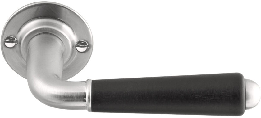 1952 satin nickel ebony wood