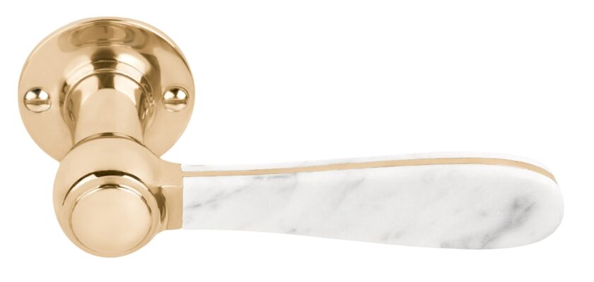 LZ100 brass unlacquered carrara marble