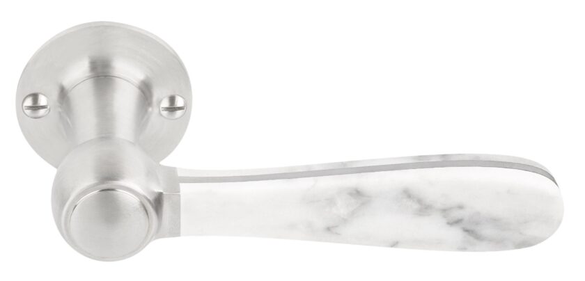 LZ100 satin stainless steel carrara marble
