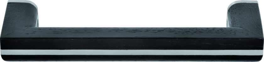 PB22 160 satin stainless steel black oak wood
