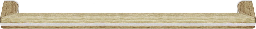 PB22 320 satin stainless steel natural oak wood