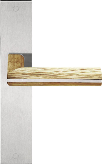 PBL22 P236 satin stainless steel natural oak wood