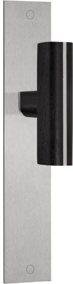 PBT22 P236 satin stainless black oak wood