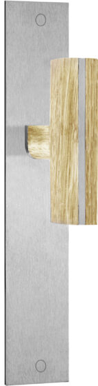 PBT22 P236 satin stainless natural oak wood