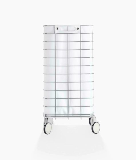 WR 1 Laundry trolley - chrome / white