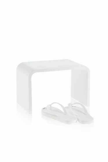 STONE SCH Footstool - white matt