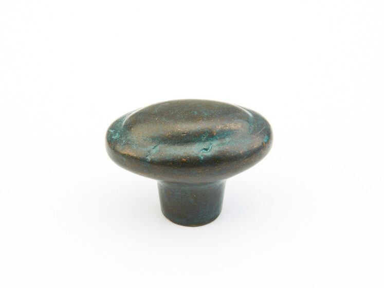 STUK MEUBELKNOP PO2-48 GROEN BRONS (VI) 50x41mm