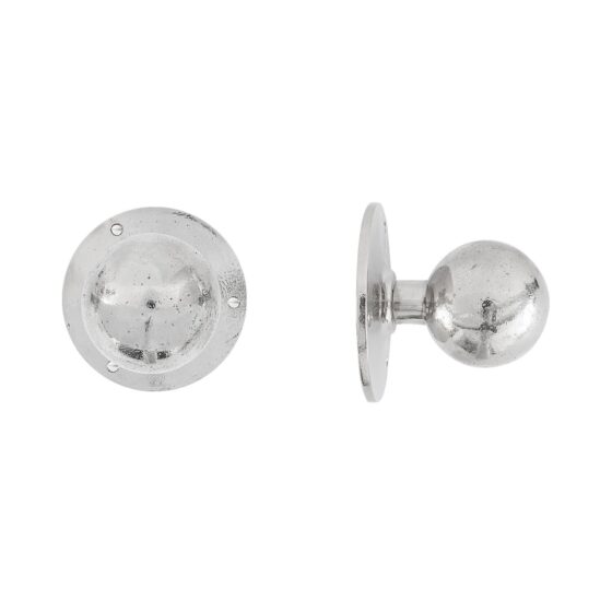 STUK DEURKNOP PT-70 WIT BRONS (WB) ROSE : 120mm