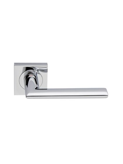 PAAR DEURKLINK VERONA QUADRA / 50Q CHROOM (CL) zonder BB