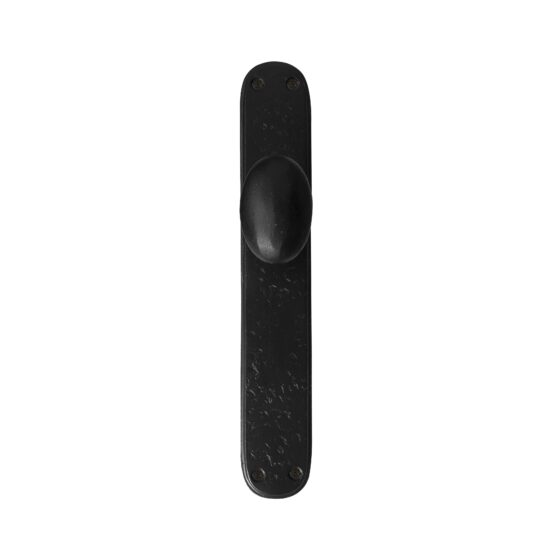 PAAR DEURKNOP BT1020 /PE40 ZWART (N) op Plaat BLIND