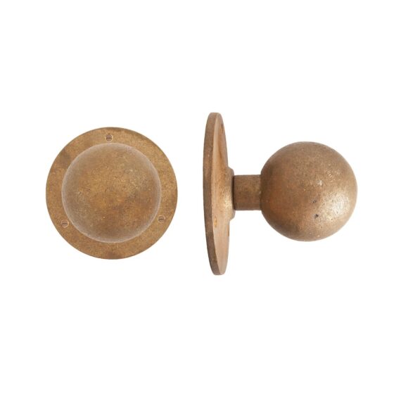 STUK DEURKNOP PT-70 RUW BRONS (RB) ROSE : 120mm