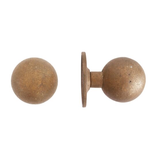 STUK DEURKNOP PT-70 RUW BRONS (RB) ROSE : 90mm