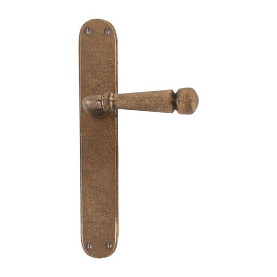PAAR DEURKLINK PH1830 /P40 RUW BRONS (RB) op Plaat BLIND