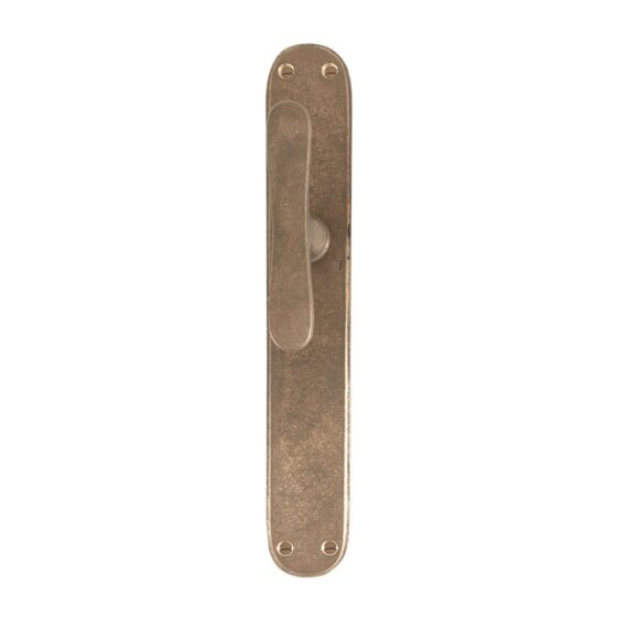PAAR DEURKLINK PHT"T+T" /P40 RUW BRONS (RB) op Plaat BLIND