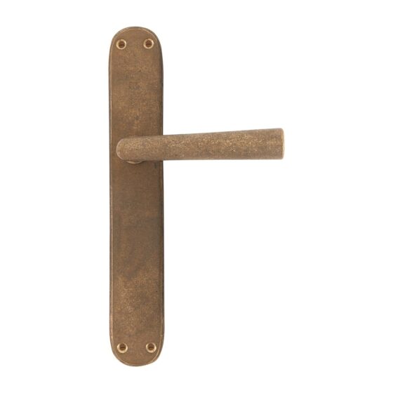 PAAR DEURKLINK PH1925+ /P40 RUW BRONS (RB) op Plaat BLIND