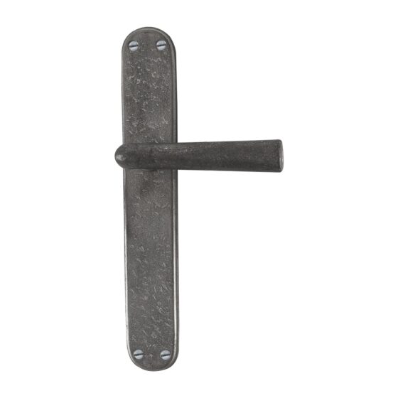 PAAR DEURKLINK PH1925+ /P40 RUW METAAL (RM) op Plaat BLIND
