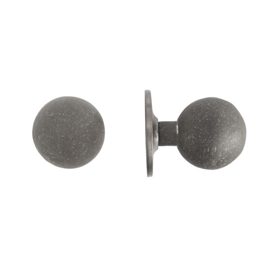 STUK DEURKNOP PT-70 RUW METAAL (RM) ROSE : 90mm