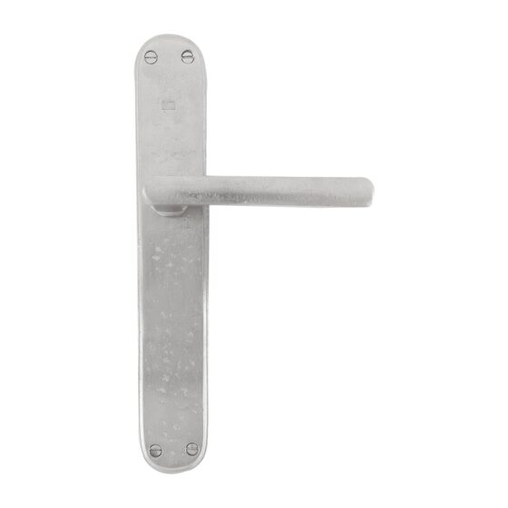 PAAR DEURKLINK PH1920 /P40 MAT WIT BRONS (WBS) op Plaat BLIND
