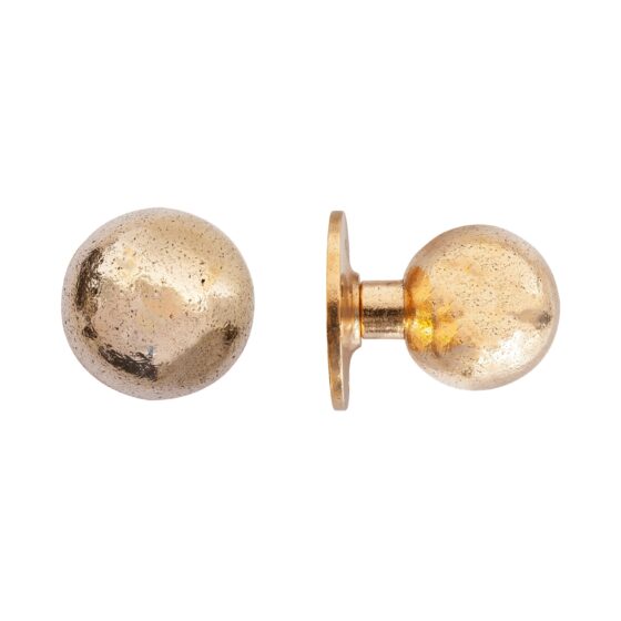 STUK DEURKNOP PT-70 RUW BRONS GEPOLIJST (RBP) ROSE : 90mm