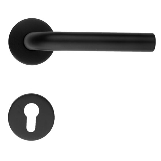 DEURKRUK PRO L SHAPE 19MM ZWART R+E CYL