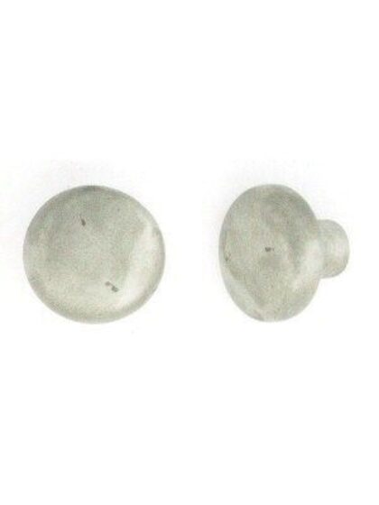 STUK MEUBELKNOP C63-40 VEROUDERD ZILVER (AS) 40mm
