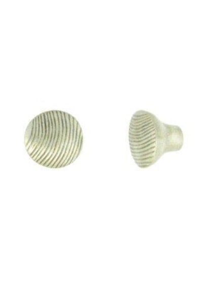 STUK MEUBELKNOP C60 VEROUDERD ZILVER (AS) 30mm