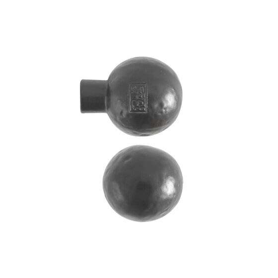 STUK MEUBELKNOP PT-25 VEROUDERD IJZER - ZWART (VO) 25mm