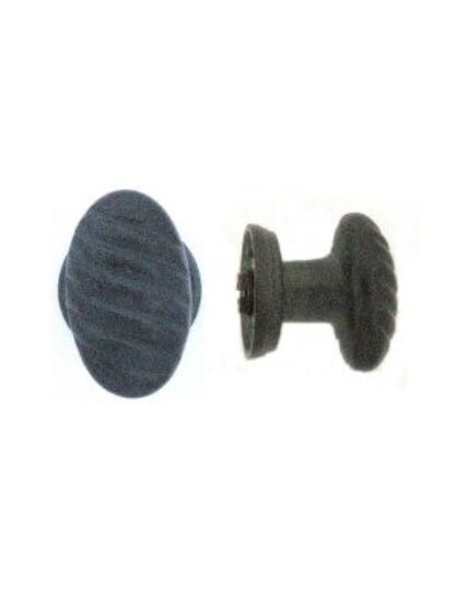 PAAR DEURKNOP PO5 R1-DIN-38mm GROEN BRONS (VI) zonder BB