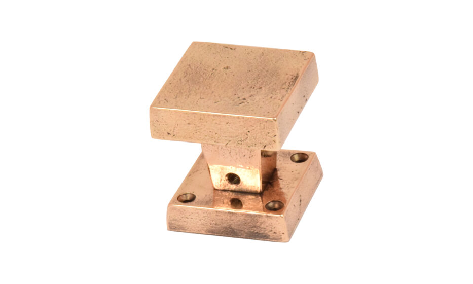 STUK DEURKNOP PO12 R12-DIN-38mm NATUUR BRONS (NB)