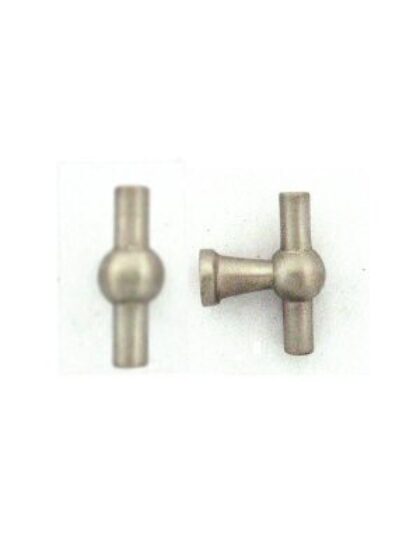 STUK MEUBELKNOP PO8-55 VEROUDERD ZILVER (AS) 55mm