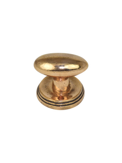 PAAR DEURKNOP PoTL50 R1-DIN-38mm NATUUR BRONS (NB) zonder BB 50mm