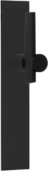 TENSE BB105P236SFC massieve deurkruk ongeveerd op schild blind mat zwart