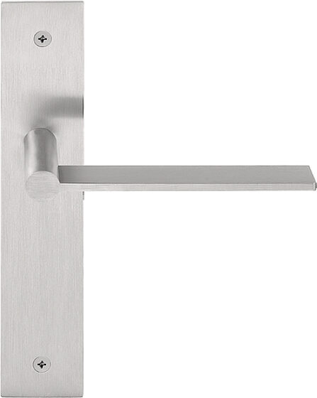 EDGY EGP236SFC massieve deurkruk ongeveerd op schild blind mat roestvast staal