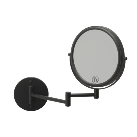 Forte - Dubbelzijdige wand make-up spiegel - Black
