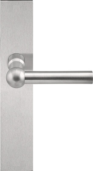 FERROVIA FVL125P236SFC L-massieve deurkruk ongeveerd op schild blind mat roestva