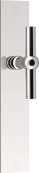 FERROVIA FVT85P236SFC T-deurkruk ongeveerd op schild blind gepolijst roestvast s
