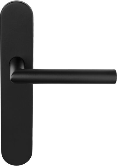 BASICS LBII-19P13SFC deurkruk geveerd op schild blind mat zwart