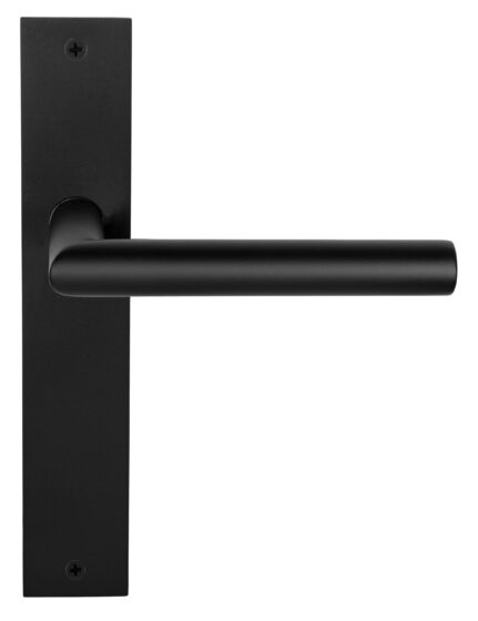 BASICS LBIIP236SFC 19mm deurkruk ongeveerd op schild blind mat zwart