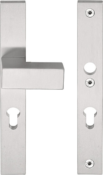 SQUARE LSQ50-28 massieve veiligheidsschilden knop/kruk SKG*** PC72 PVD mat roes