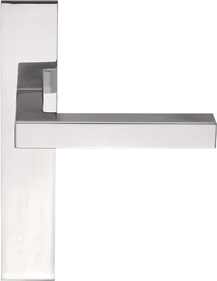 SQUARE LSQIP236SFC massieve deurkruk ongeveerd op schild blind gepolijst roestv