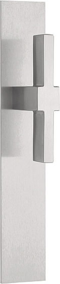 SQUARE LSQVIP236SFC massieve deurkruk ongeveerd op schild blind mat roestvast s