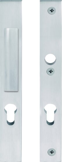 TWO PB23-28 massieve veiligheidsschilden knop/kruk SKG*** PC92 mat roestvast sta