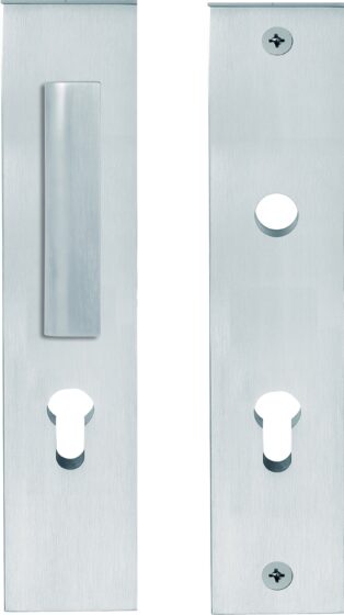 TWO PB23-50 massieve veiligheidsschilden knop/kruk SKG*** PC72 mat roestvast sta