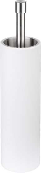 ONE PB302 toiletborstel vrijstaand mat roestvast staal AISI 316/wit Corian®