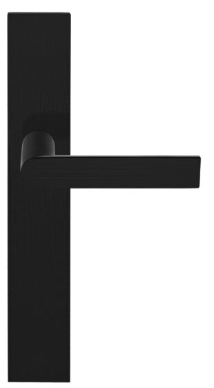 ARC PBA100P236SFC massieve deurkruk ongeveerd op schild blind PVD mat zwart