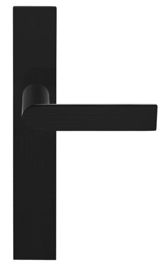 ARC PBA101P236SFC massieve deurkruk ongeveerd op schild blind PVD mat zwart