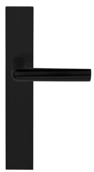 INC PBI100P236SFC massieve deurkruk ongeveerd op schild blind PVD mat zwart