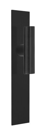 INC PBI103P236SFC massieve deurkruk ongeveerd op schild blind PVD mat zwart