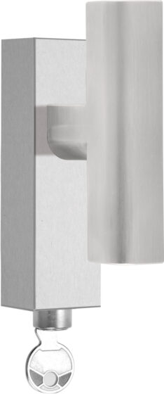 TWO PBT23-DKLOCK draaikiepgarnituur afsluitbaar mat roestvast staal